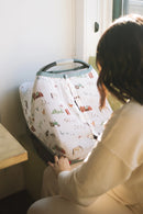 Muslin Car Seat Canopy V2 - Farmyard