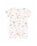 Bébé | Scout Organic Ss ZIP Romper - Scout Print
