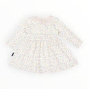 Korango | Strawberry Sprinkles Long Sleeve Dress - Cream