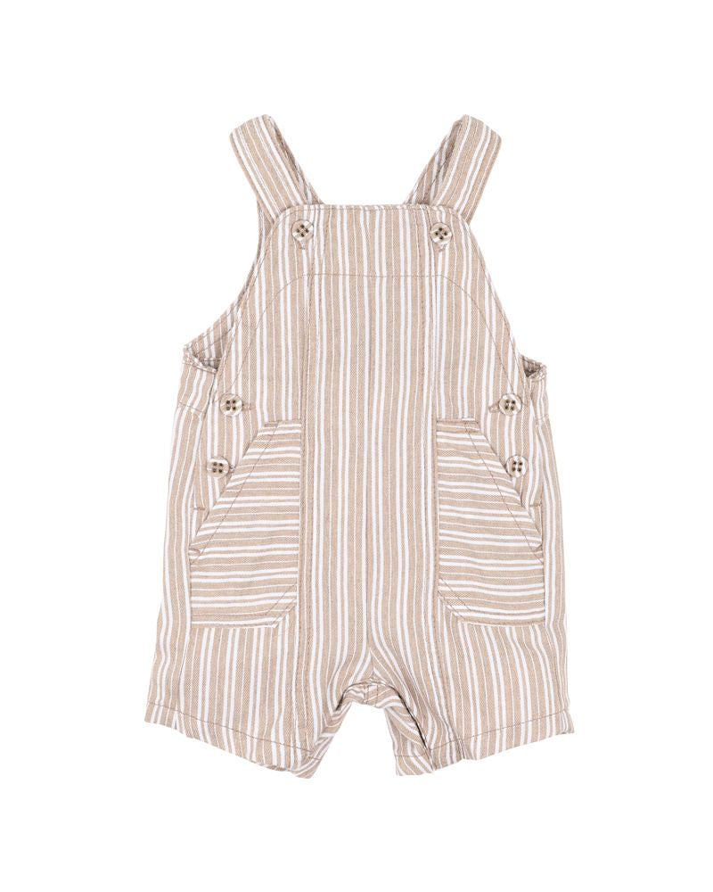 Bebe Baby | Beige Stripe Overalls