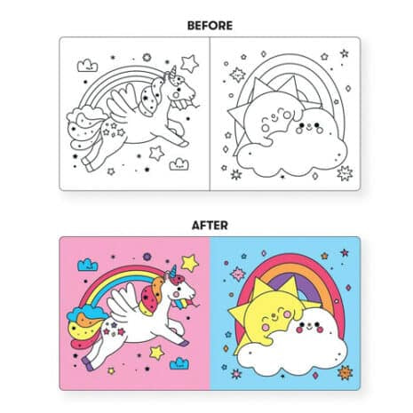 Unicorn Colour Magic Bath Book