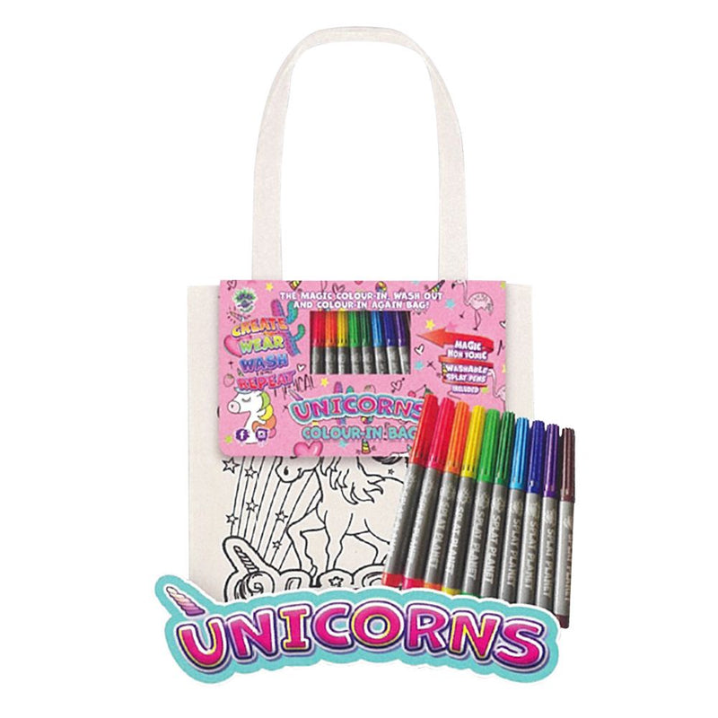 Splat Planet | Colour-In Bag Unicorn with 10 Magic Pens