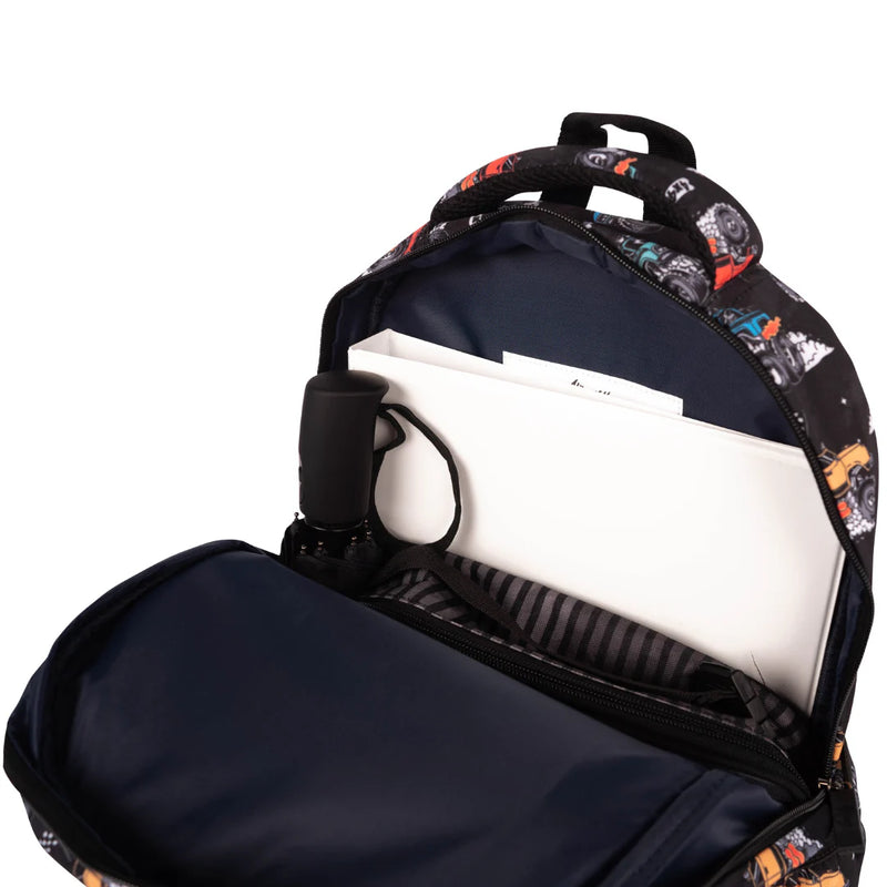 ALiMASY | Monster Trucks Midsize Kids Backpack