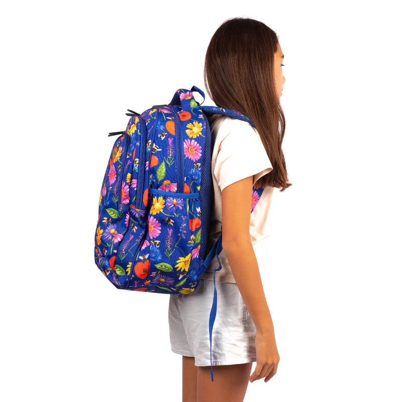 ALiMASY | Bees & Wildflowers Large School Backpack