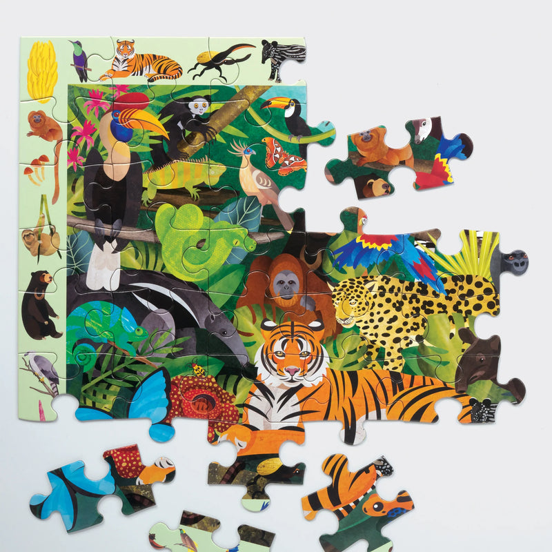 Mudpuppy | Search & Find - Rainforest 64 Piece Puzzle