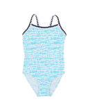 Minihaha | Koa Print  Aqua Swimsuit 8-14 YRS