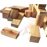 QTOYS | Short Tall Knob Puzzle Blocks & Construction