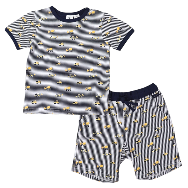 Korango | Cotton Pj's Trucks & Diggers-Navy