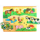 Wooden Farm Horse Knob Puzzle
