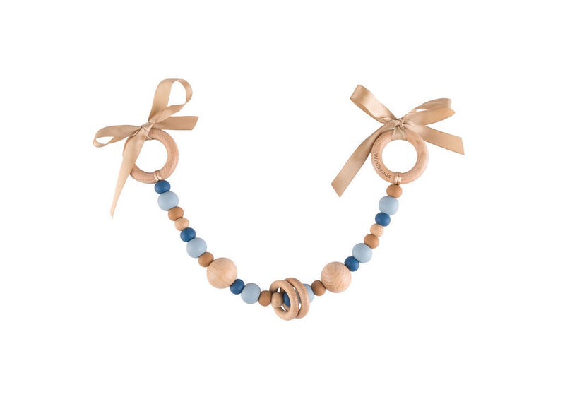 DUSTY BLUE, MIDNIGHT & LATTE HARLOW PRAM GARLAND
