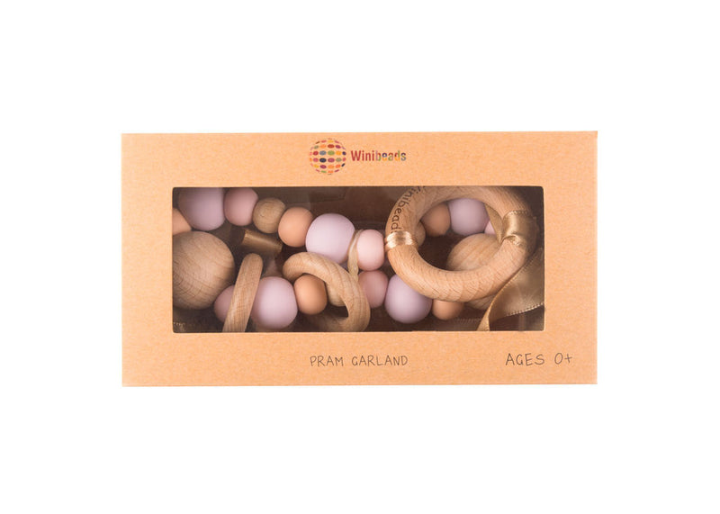 Lilac, Pink & Peach Harlow Pram Garland