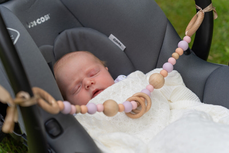 Lilac, Pink & Peach Harlow Pram Garland