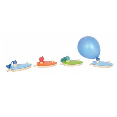 Wooden Balloon Boats - Assorted