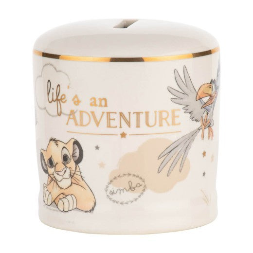 Simba money Bank ceramic "Lifes An Adventure "