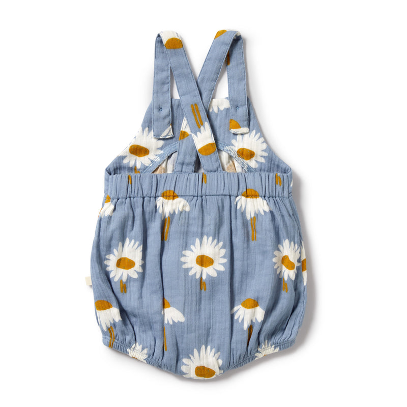 W & F | Daisy Floral Organic Crinkle Bodysuit