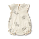 W & F | Little Fantail Organic Pointelle Growsuit