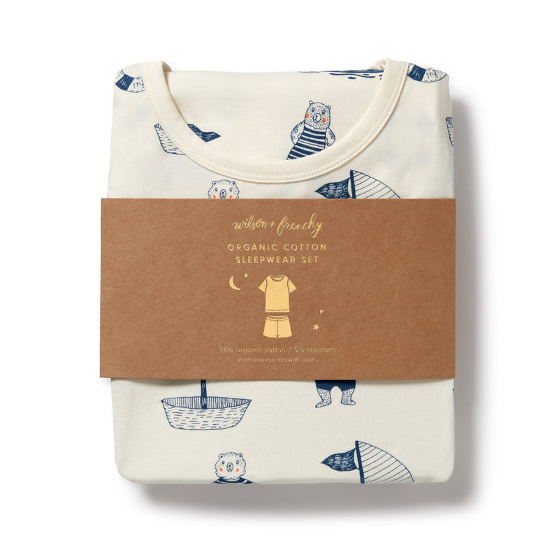 Wilson & Frenchy | Nautical Bear Organic S/S Pyjamas