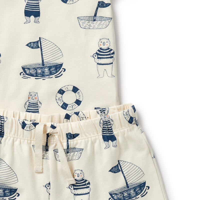 Wilson & Frenchy | Nautical Bear Organic S/S Pyjamas