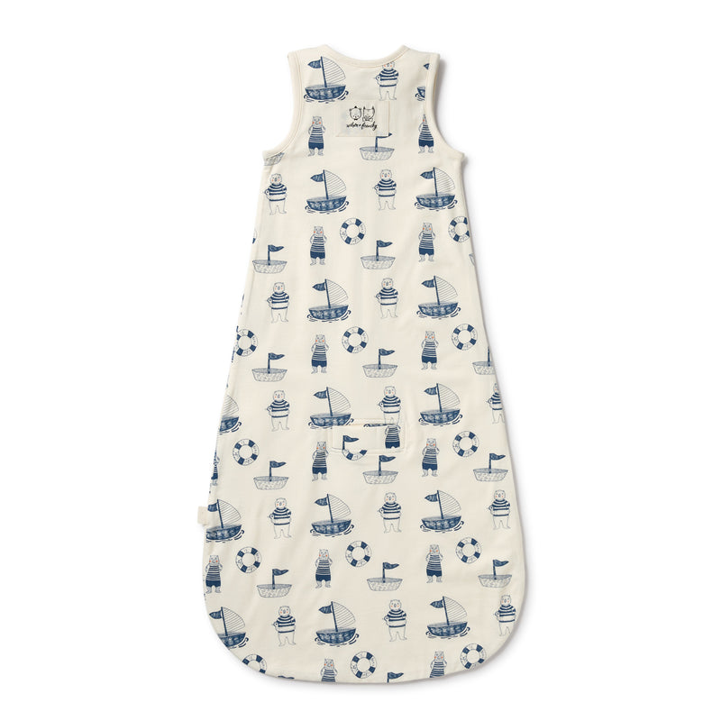 Wilson & Frenchy | Nautical Bear Organic Sleeping Bag