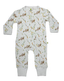 Imababy | Long Sleeve Zipsuit  - Bunny Bloom