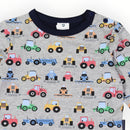 Korango | Farm Trucks Long Sleeve Top - Grey Marle