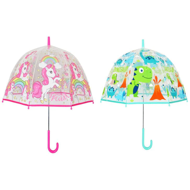 Childrens Manual Dome Umbrella 74cm Asstd Designs