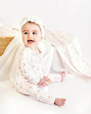 Bébé Baby Eliza Print Organic  Cosy L/S Zipsuit