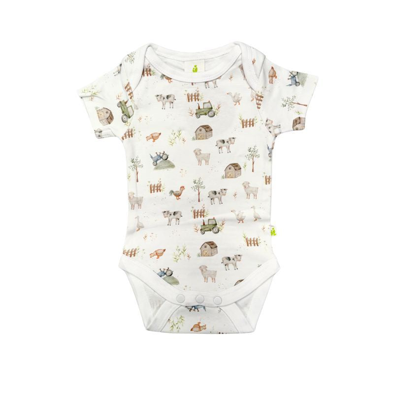 Imababy | Short Sleeve Bodysuit - Farm Life