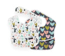 Mum2Mum  Hearts/Cactus Waterproof Bib 2pk