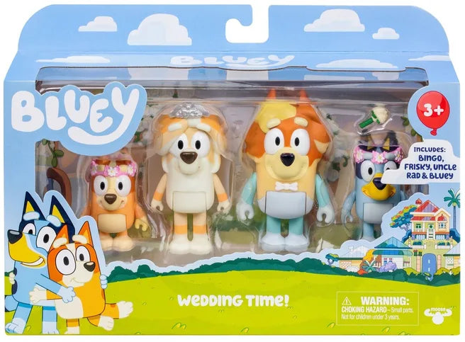 Bluey Figures - Asstd 4 Packs