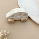 Discoveroo - Wooden Chunky Toy Car – White