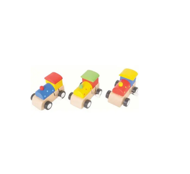 Wooden Wind Up Train - Assorted