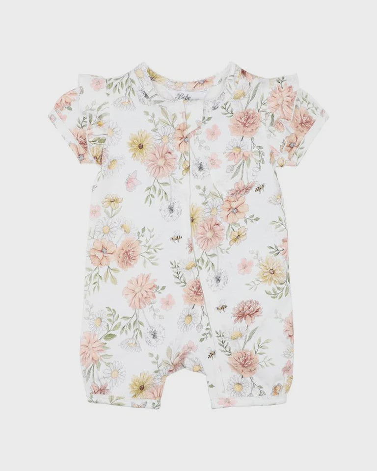 Bebe | Baby Girls Lara Print Zip Romper