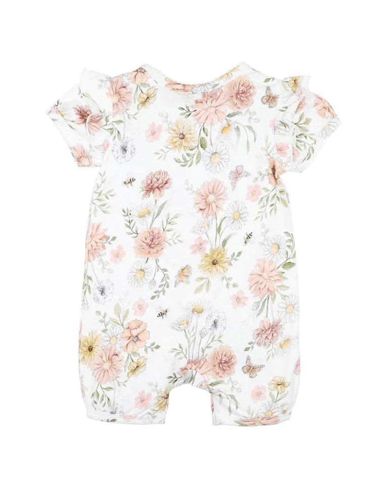 Bebe | Baby Girls Lara Print Zip Romper