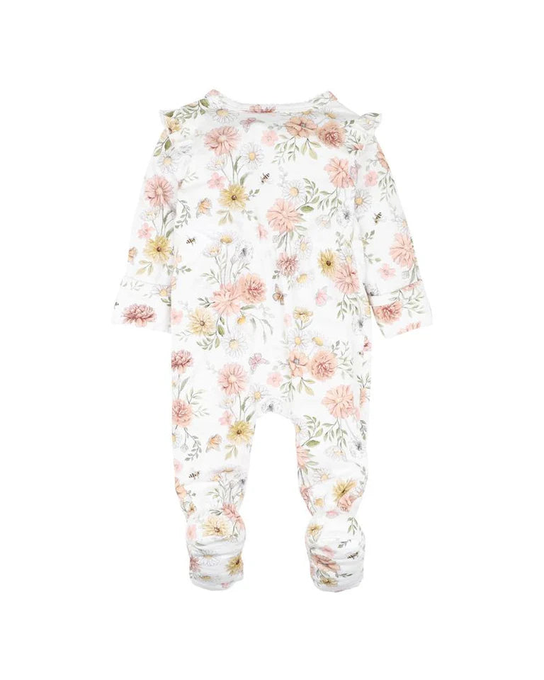 BEBE | Lara print L/S Zip Onesie