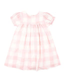 Bebe | Girls Lara Cutwork Woven Check Dress