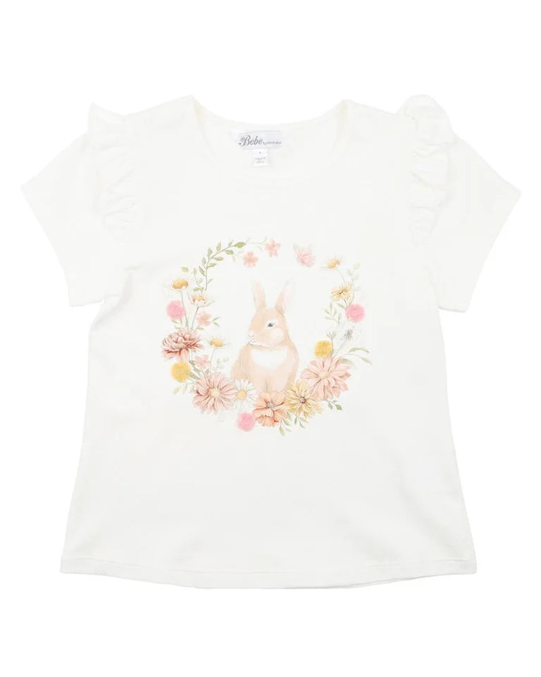 Bebe | Girls Lara Bunny Print Tee