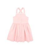 Bébé | Chelsea Broderie Hem Dress 3-7y - Pink