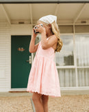 Bébé | Chelsea Broderie Hem Dress 3-7y - Pink