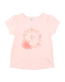 Bébé | Chelsea Organic Ballerina Tee 3-7 - Pale Blossom