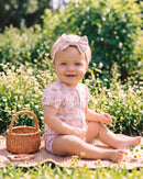 Bébé Baby | Willa Organic Ss ZIP Romper - Willa Print