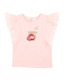 Bébé | Poppy Organic Jam Tee 3-7 - Crystal Pink
