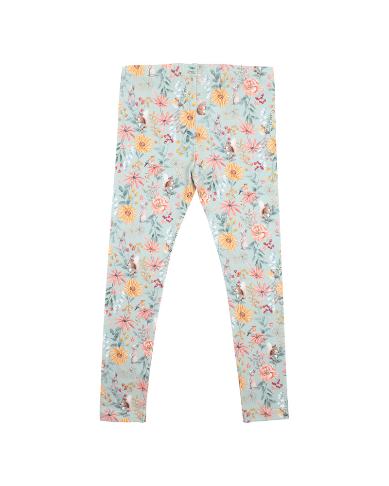 Bébé | Girls Olive Print Leggings