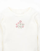 Bébé Baby  |  Baby Girls Thea Cream Embroidered Bodysuit
