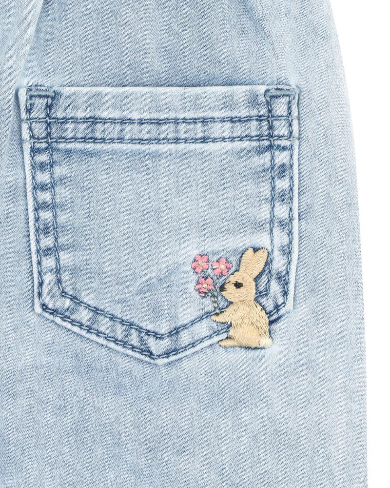 Bebe baby | Flossy Knit Denim Pull on Jeans