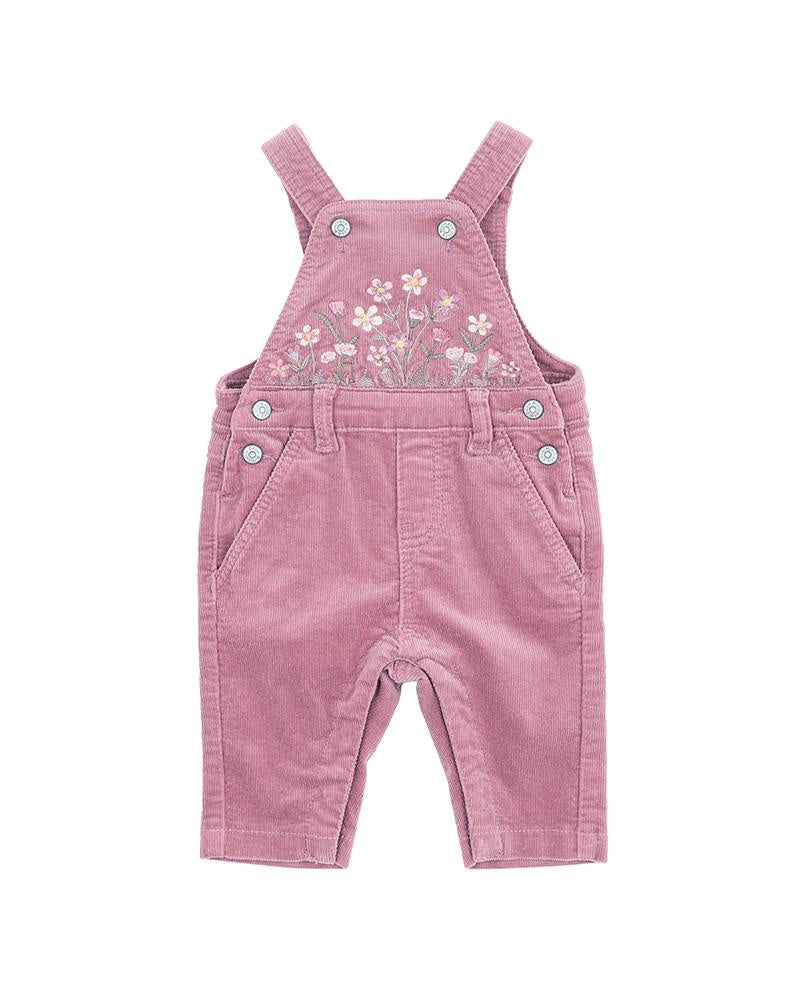 BEBE  | Flossy Embroidered Cord Overalls