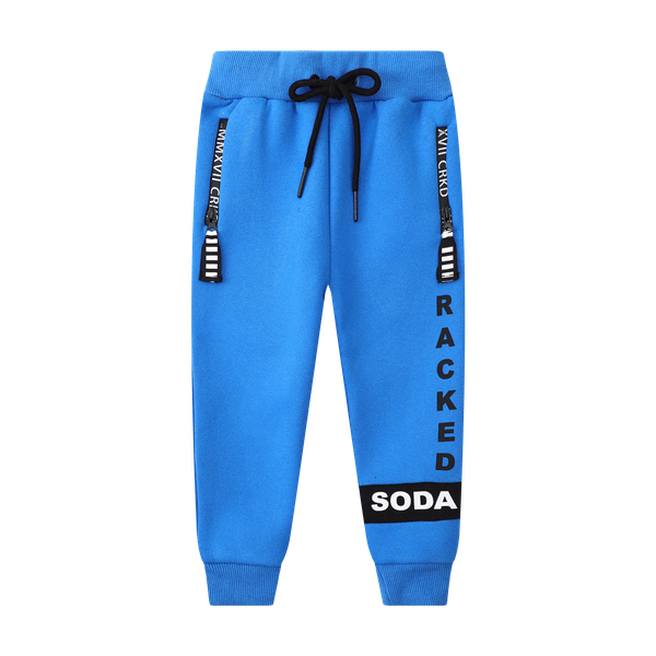 Cracked Soda | Knight Detailed Trackpants - Electric Blue