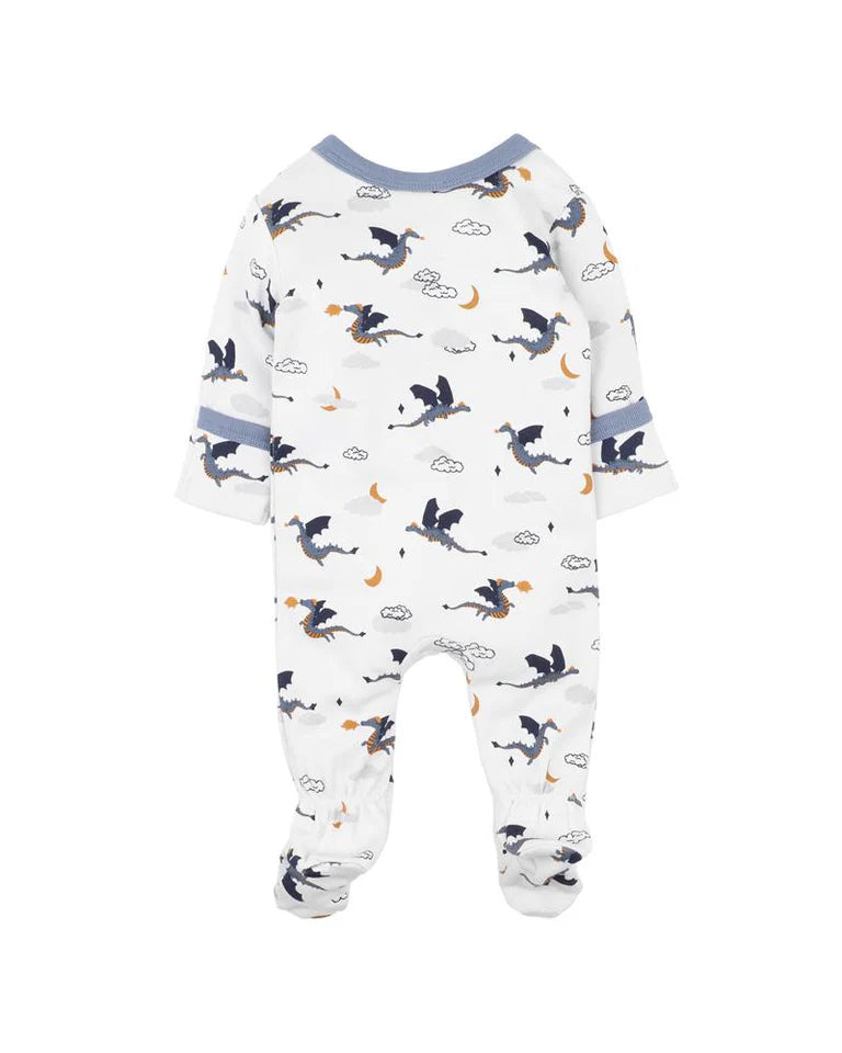 BEBE | NINO PRINT LS ZIP ONESIE