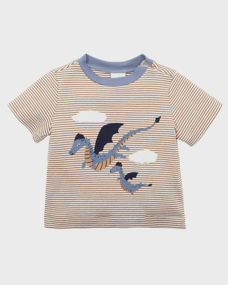 BEBE | NINO STRIPE DRAGON TEE