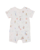 Bébé by Minihaha AXEL PRINT ORGANIC SS ZIP ROMPER
